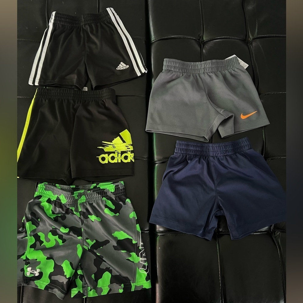 Adidas, Nike & UA Kids Logo Shorts Bundle- 18 months